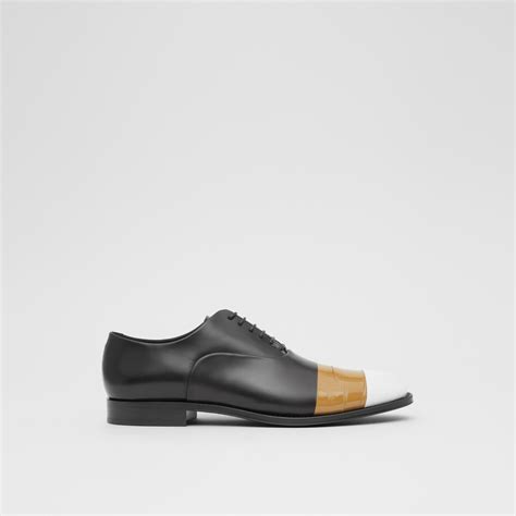 burberry tape detail leather oxford shoes|Burberry Limited.